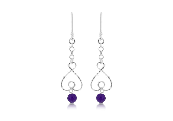SILVER Fancy  WIRE & AMY BEAD9
