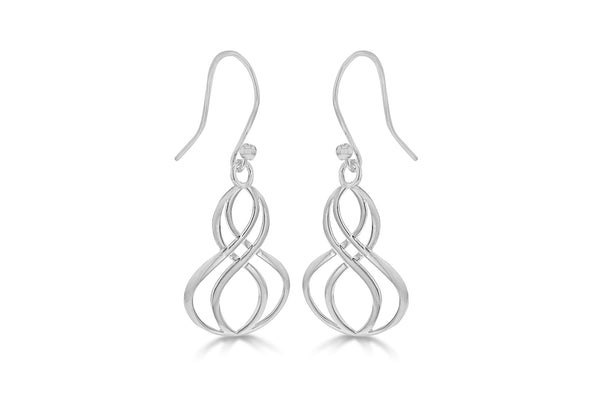Sterling Silver Drop Hook Earrings 