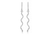 Sterling Silver Twist Spiral Earrings