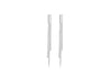 Sterling Silver 3mm x 46mm Box Chain Drop Earrings