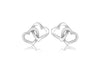 SILVER RHO DOUBLE HRT STUD ER9