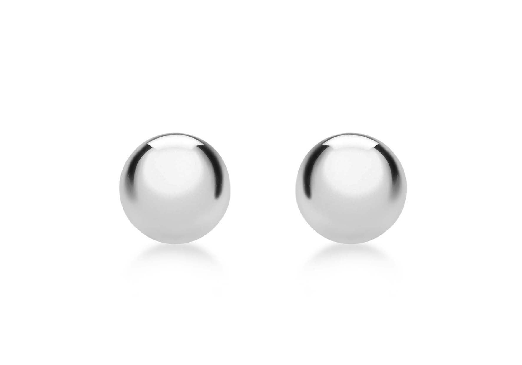 Sterling Silver 7mm Ball Stud Earrings