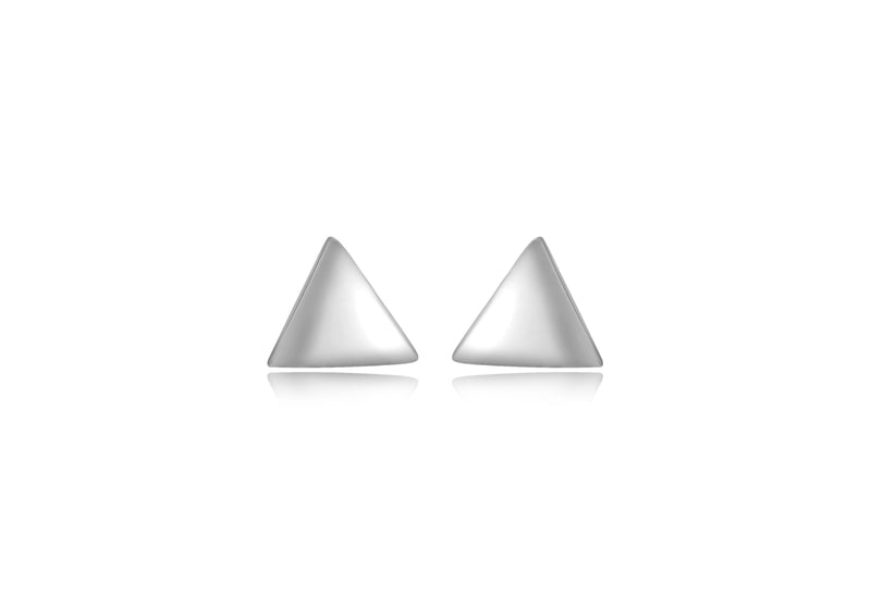 Sterling Silver 5.5mm Triangle Stud Earrings
