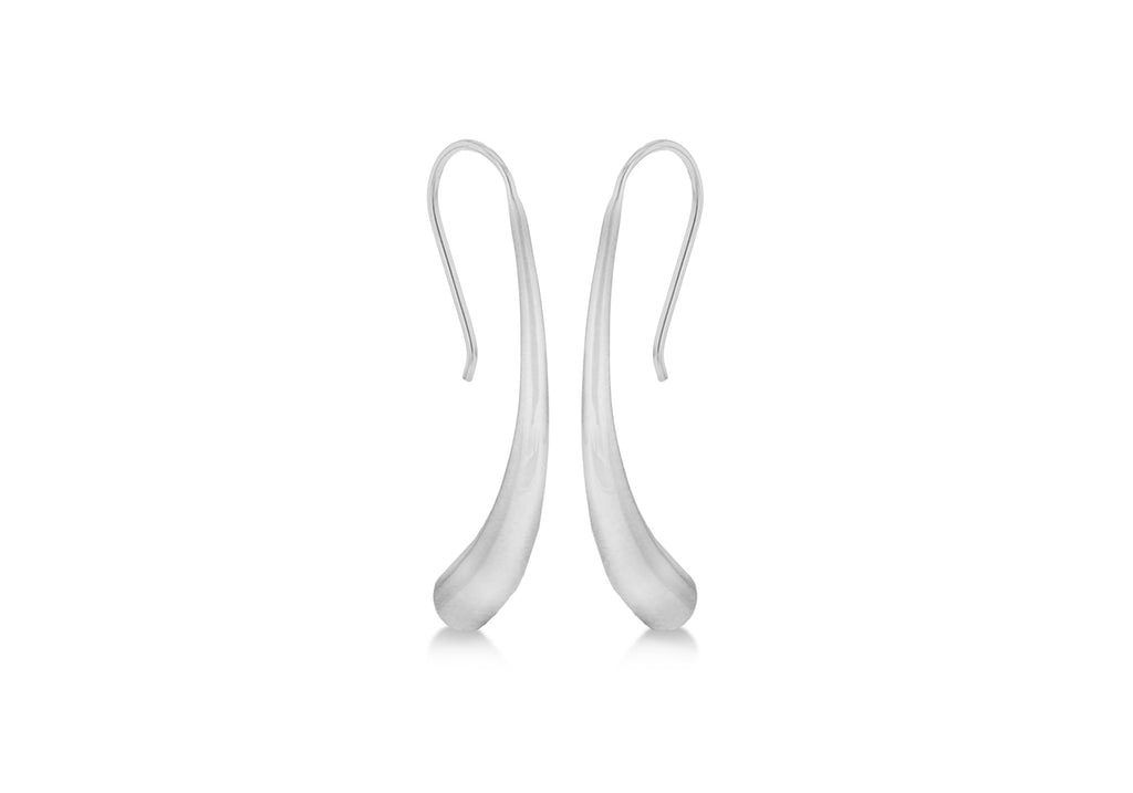 SILVER HORN DROP EARRing