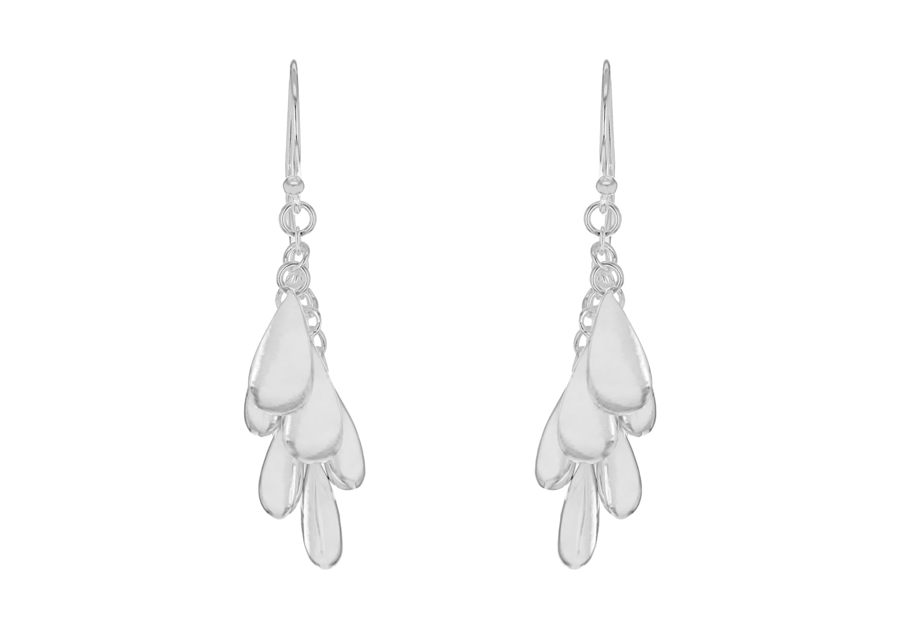 SILVER MULTI BEAD DROP EARRing