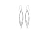 cSILVER CUTOUT D/C DROP EARRING
