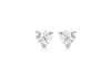 SILVER 5MM HEART W/Zirconia  EARRing