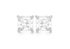 SILVER 5MM SQUARE W/Zirconia  EARRing