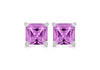 SILVER 5MM SQ SYN AMY EARRing