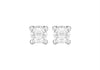 Sterling Silver 4mm Zirconia  Stud Earrings