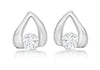 SILVER Zirconia  STUD EARRing