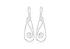 SILVER PEAR SHAPE SWIRL DROPER9