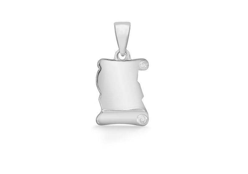 Sterling Silver Parchment Pendant