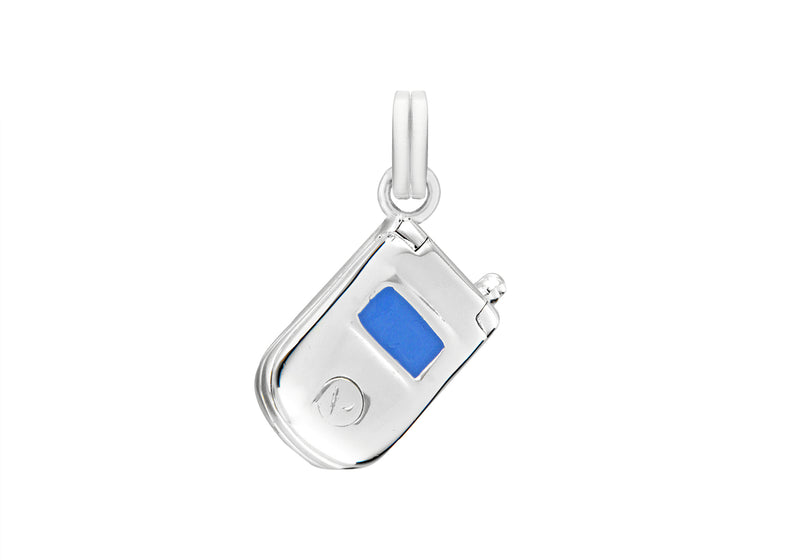 Sterling Silver Mobile Phone Charm Pendant