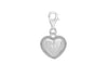Sterling Silver 11.7mm x 22.8mm Patterned Heart Lobster-lasp Charm9