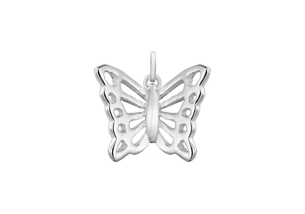 Sterling Silver Filigree Butterfly Pendant