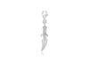 Sterling Silver Dagger Lobster Clasp Charm 