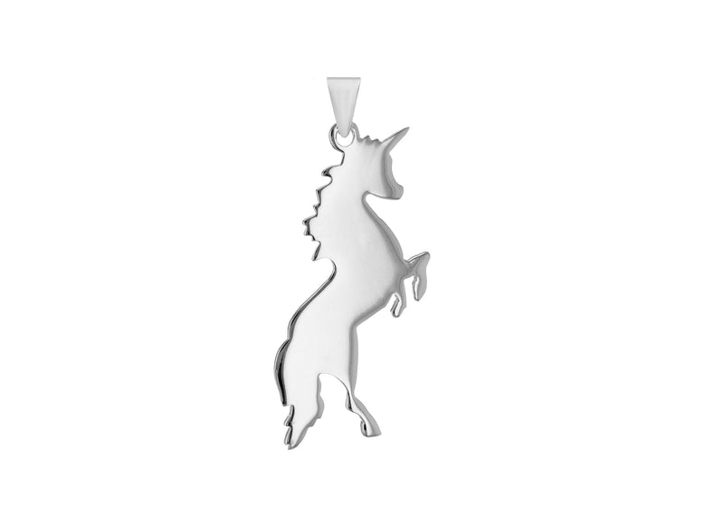 Sterling Silver Unicorn Pendant 