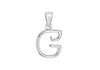 SILVER RHOD DIA G INITIAL Pendant