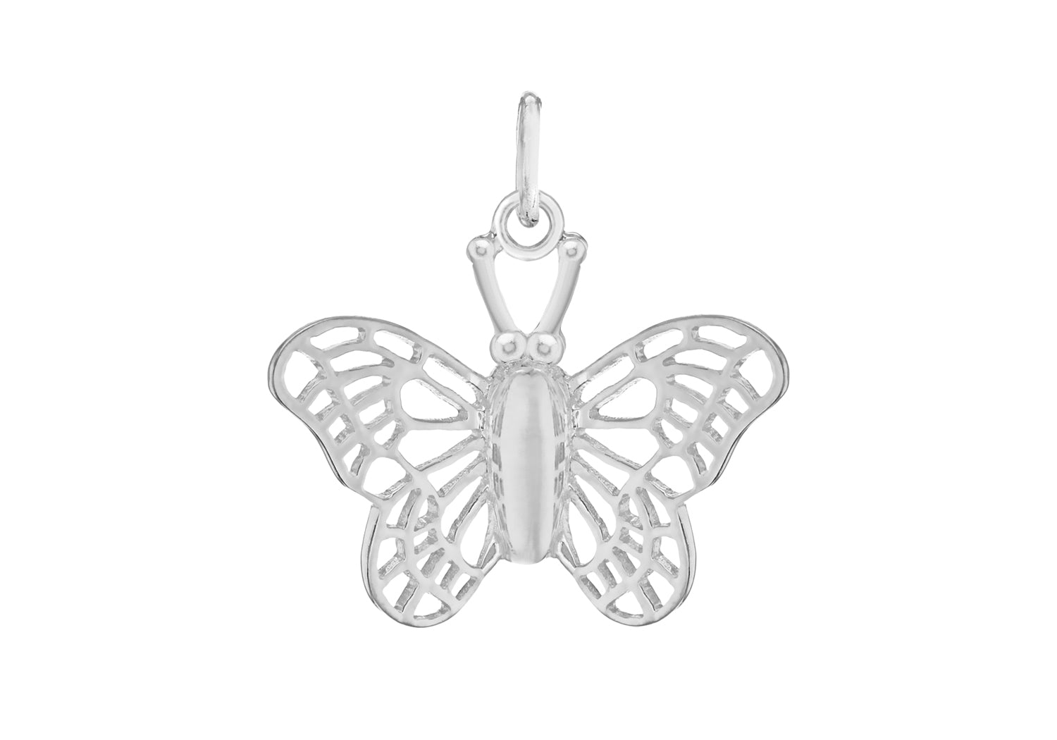 SILVER FILIGREE B/FLY Pendant
