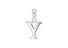 Sterling Silver 10.7mm x 20mm 'Y' Initial Pendant