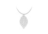 Sterling Silver Filigree Leaf Pendant