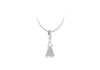 Sterling Silver Shuttlecock Lobster Charm Pendant 