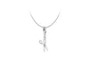Sterling Silver Scissors Lobster Charm Pendant 