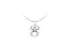 Sterling Silver 15.2mm x 24.9mm Oxidised  Spider Pendant