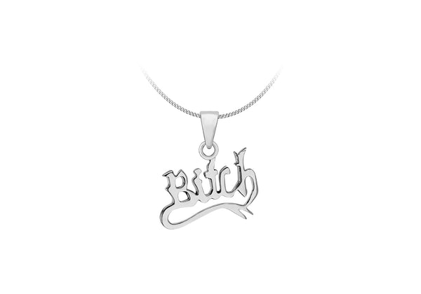 Sterling Silver 23.3mm x 24.8mm 'Bith' Pendant