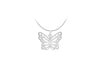 Sterling Silver Cutout Butterfly Pendant