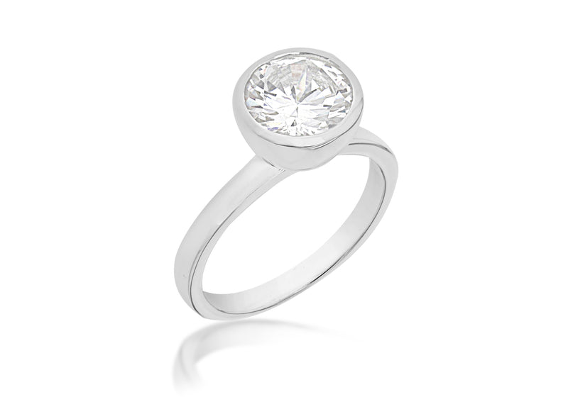 SILVER 3X W/Zirconia  & PEARL S Ring