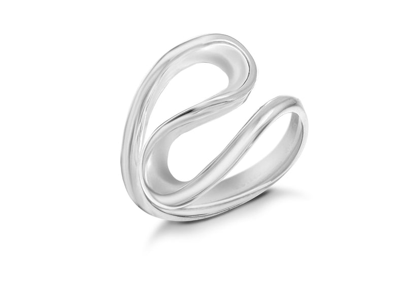 Sterling Silver Double Loop Ring