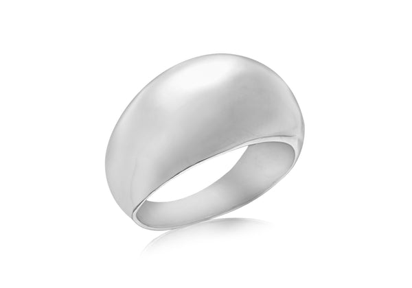 SILVER 13MM DOME Ring