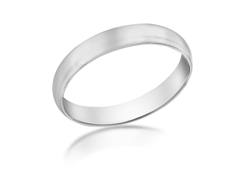 SILVER RHOD 4MM BAND Ring