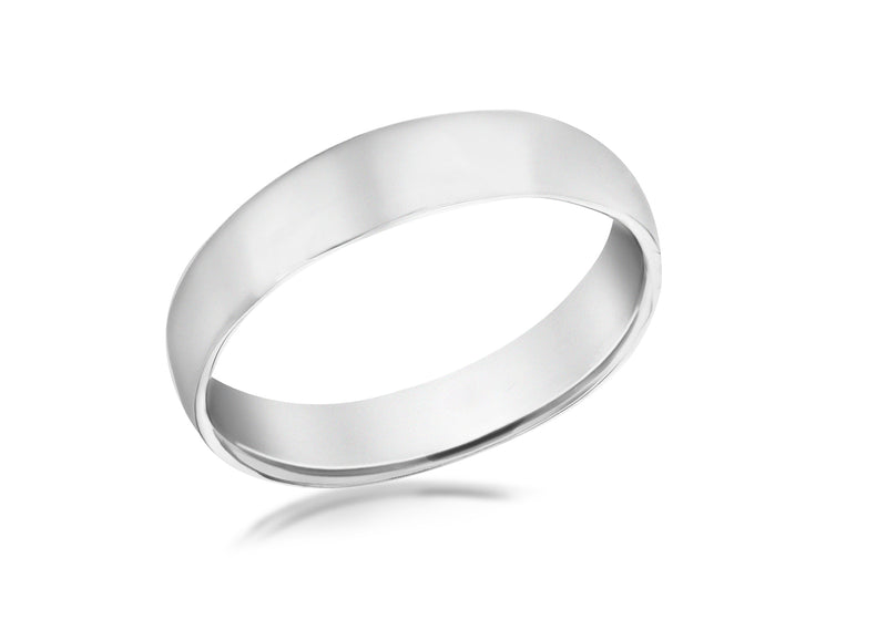 SILVER RHOD 5MM BAND Ring