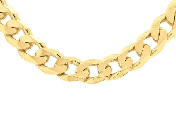 Sterling Silver Gold Plated Curb Necklace  Chain