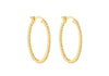 Sterling Silver Gold Plated Zirconia  Set Large Oval Earrings