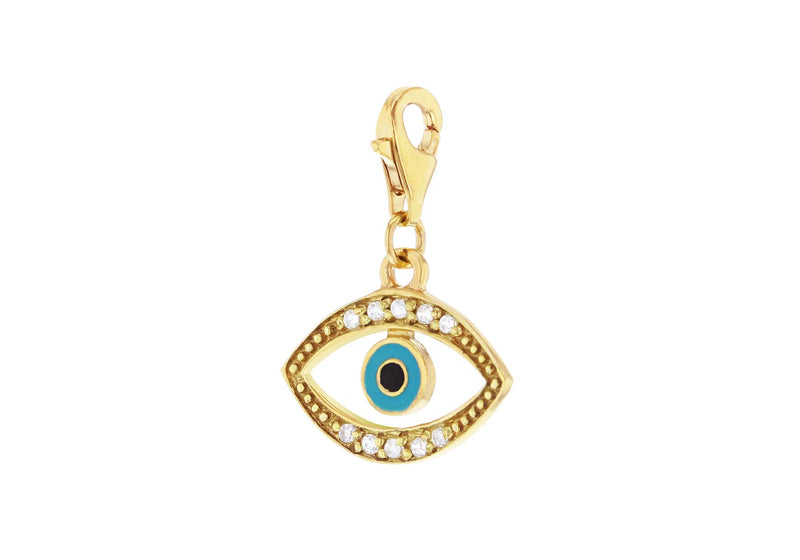 SILVER 2MGP EVIL EYE FH Charm9