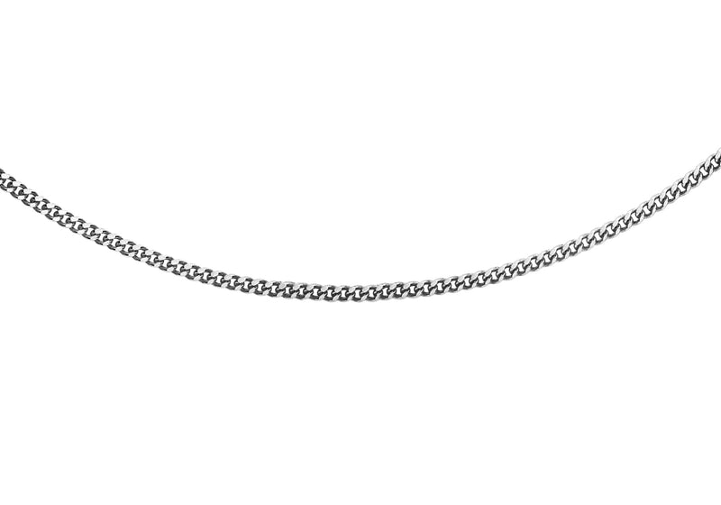 Platinum 25 Diamond Cut Curb Chain