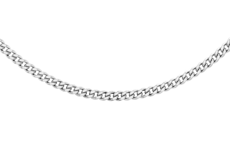 Platinum 50 Diamond Cut Curb Chain