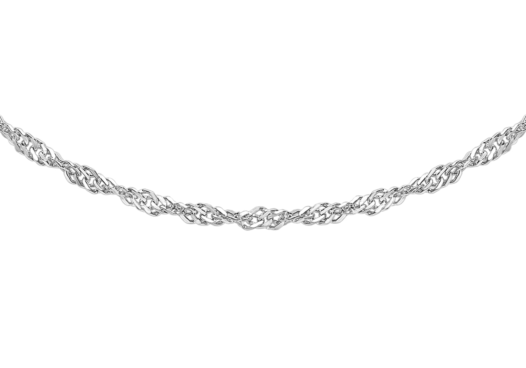 Platinum 18 Twist Curb Chain - Main Image