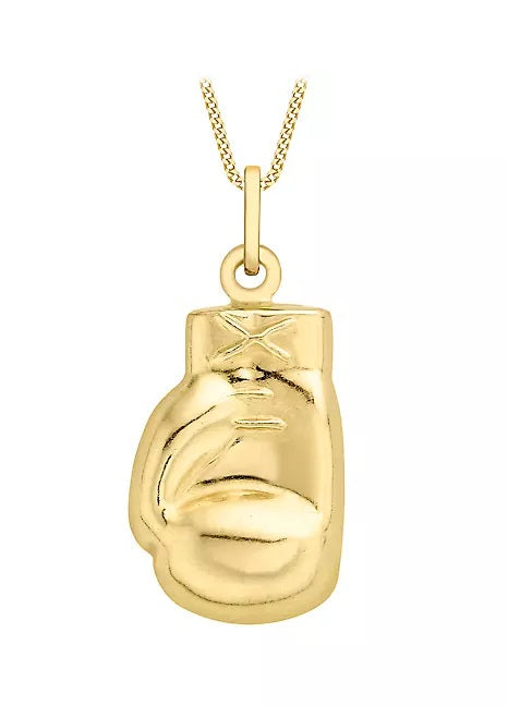 9ct Yellow Gold Boxing Glove Pendant