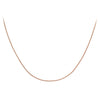 18ct Rose Gold 25 Diamond Cut Curb Chain