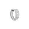 9ct Yellow Gold 0.05ct Diamond Pave Set Men's Huggy Earring