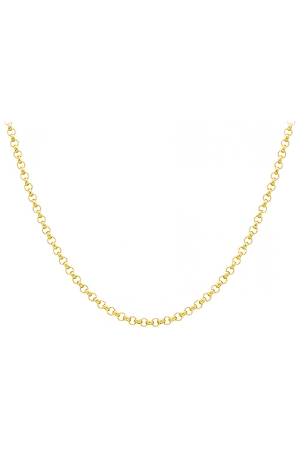 9ct Yellow Gold 160 Round Belcher Chain