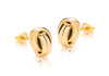 9ct Yellow Gold Twin-Loop Knot Stud Earrings