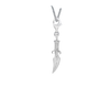 Sterling Silver Dagger Lobster Clasp Charm