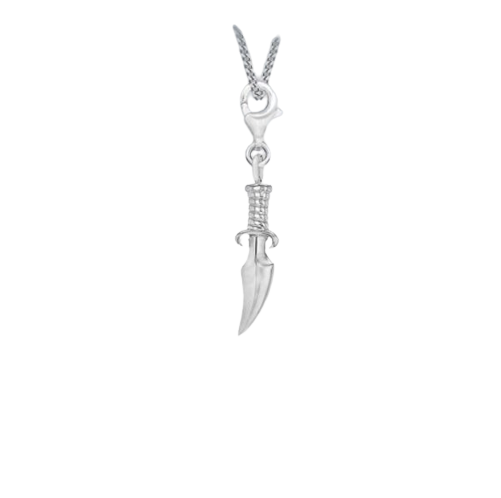 Sterling Silver Dagger Lobster Clasp Charm