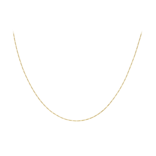 9ct Yellow Gold 30 Diamond Cut Figaro Chain